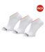 Pack Of 3  Unisex Adult Core No-show Socks  White Timberland-1