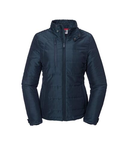 Russell Womens/Ladies Cross Padded Jacket (French Navy) - UTRW7853