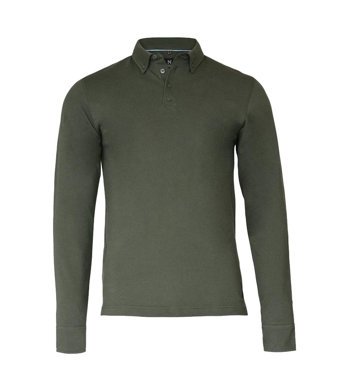 Carlington polo à manches longues homme vert sombre Nimbus Nimbus