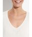 Pull chaud col V en maille avec mohair-4