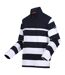 Mens Agilno Striped Half Zip Fleece Top Navy White Regatta-4