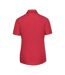 Womens/ladies Classic Polycotton Easy-care Short-sleeved Shirt Classic Red Russell Collection-2