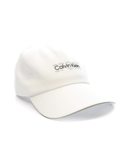 Casquette blanche mixte calvin klein jeans 6 panel classic - taille unique