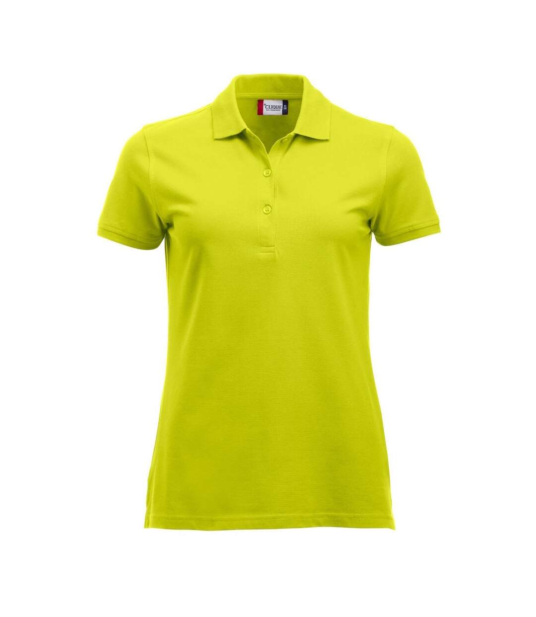Womens/ladies marion polo shirt visibility green Clique-1