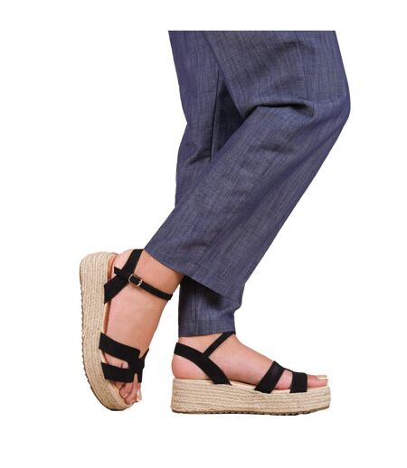 Espadrilles London Femme Noir Where´s That From