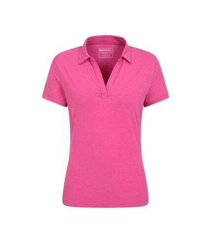 Mountain Warehouse Womens/Ladies UV Protection Polo Shirt (Bright Pink) - UTMW501