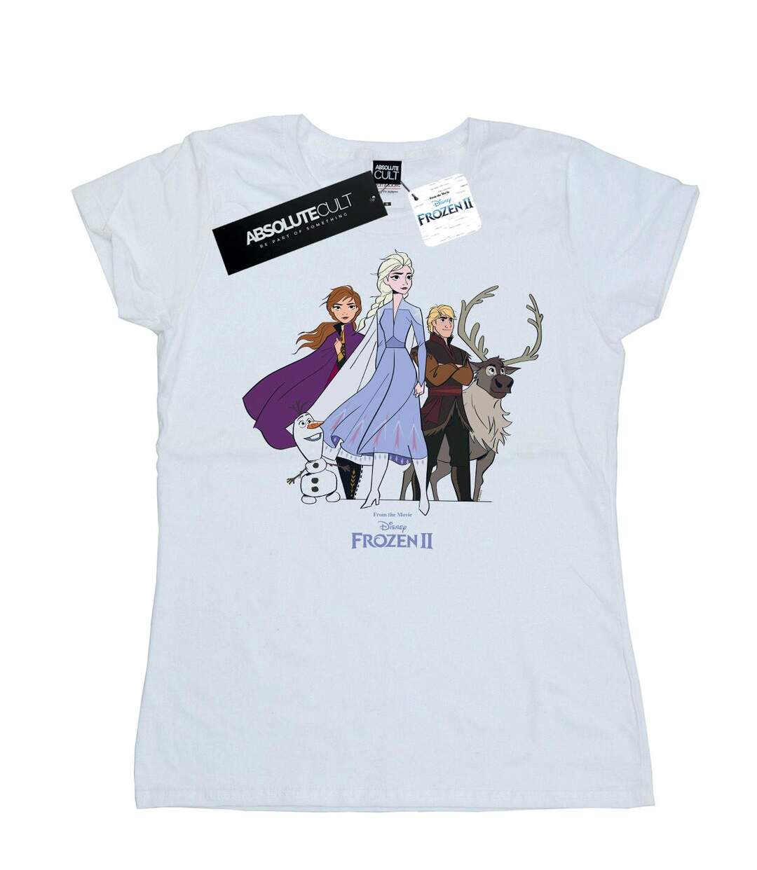 Disney T-shirt en coton Frozen 2 pour femmes/femmes (Blanc) - UTBI21674-1