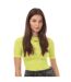 T-shirt off stamp sec skin femme jaune Off White-3