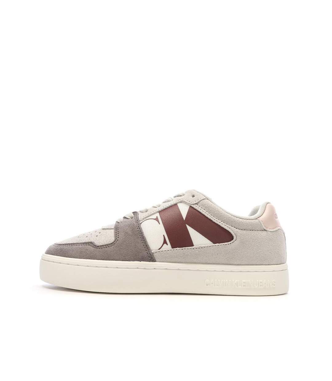 Baskets grises femme calvin klein jeans mushroom-1