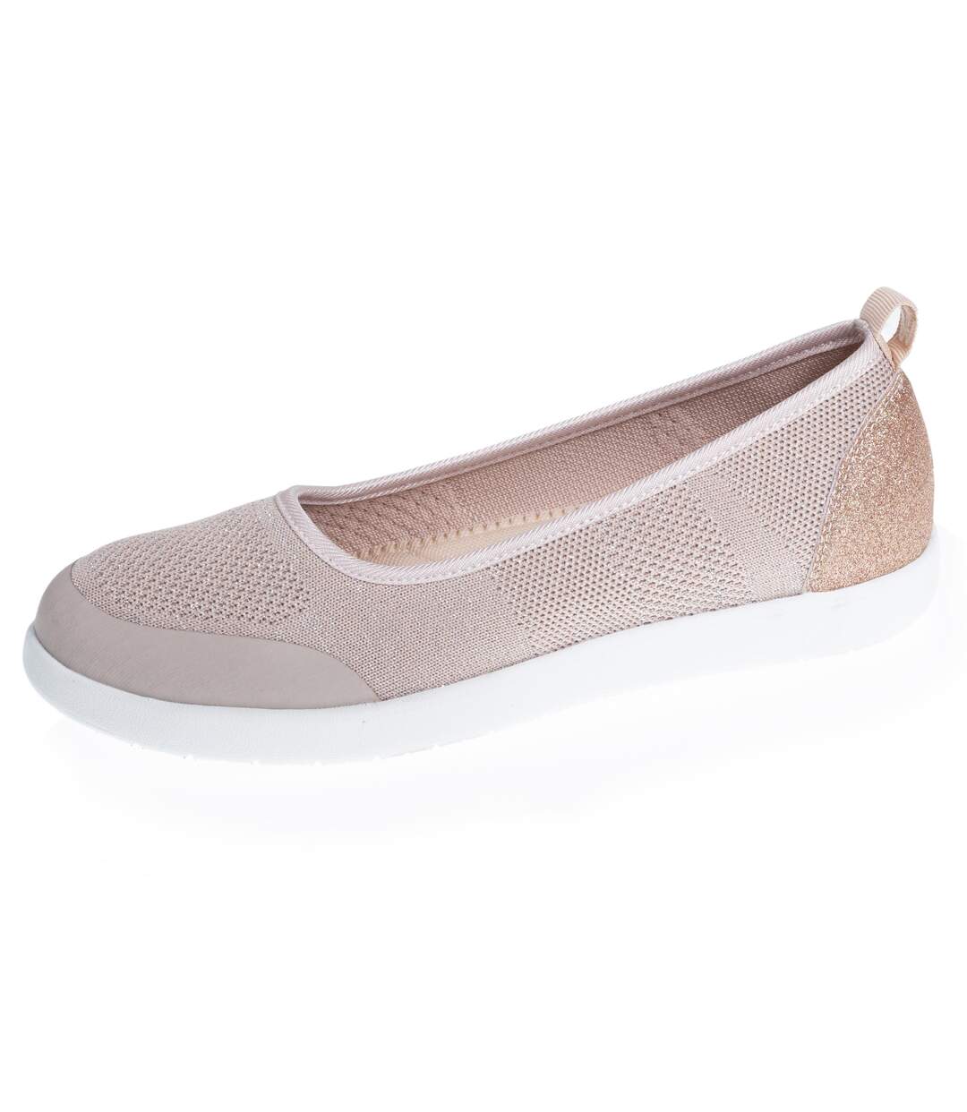 Isotoner Baskets femme style ballerine, très confortables