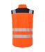 Unisex adult hi-vis softshell 3 layer gilet orange/black Portwest-2