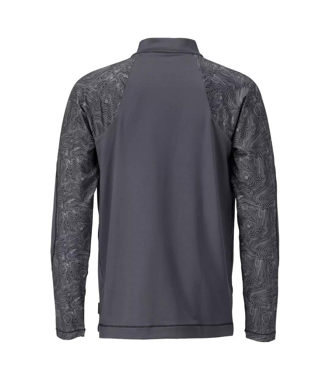 T-shirt Manches Longues Customised Homme Gris Pierre Mascot-2