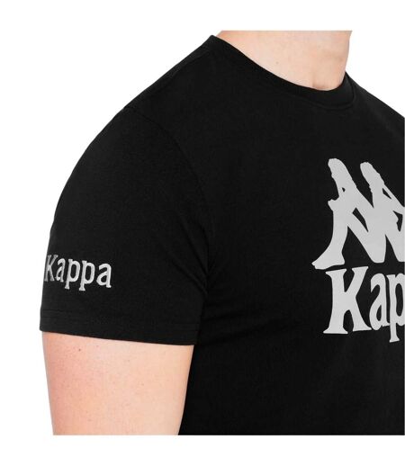 T-shirt Motif/style Logo Authentic Homme Noir Kappa