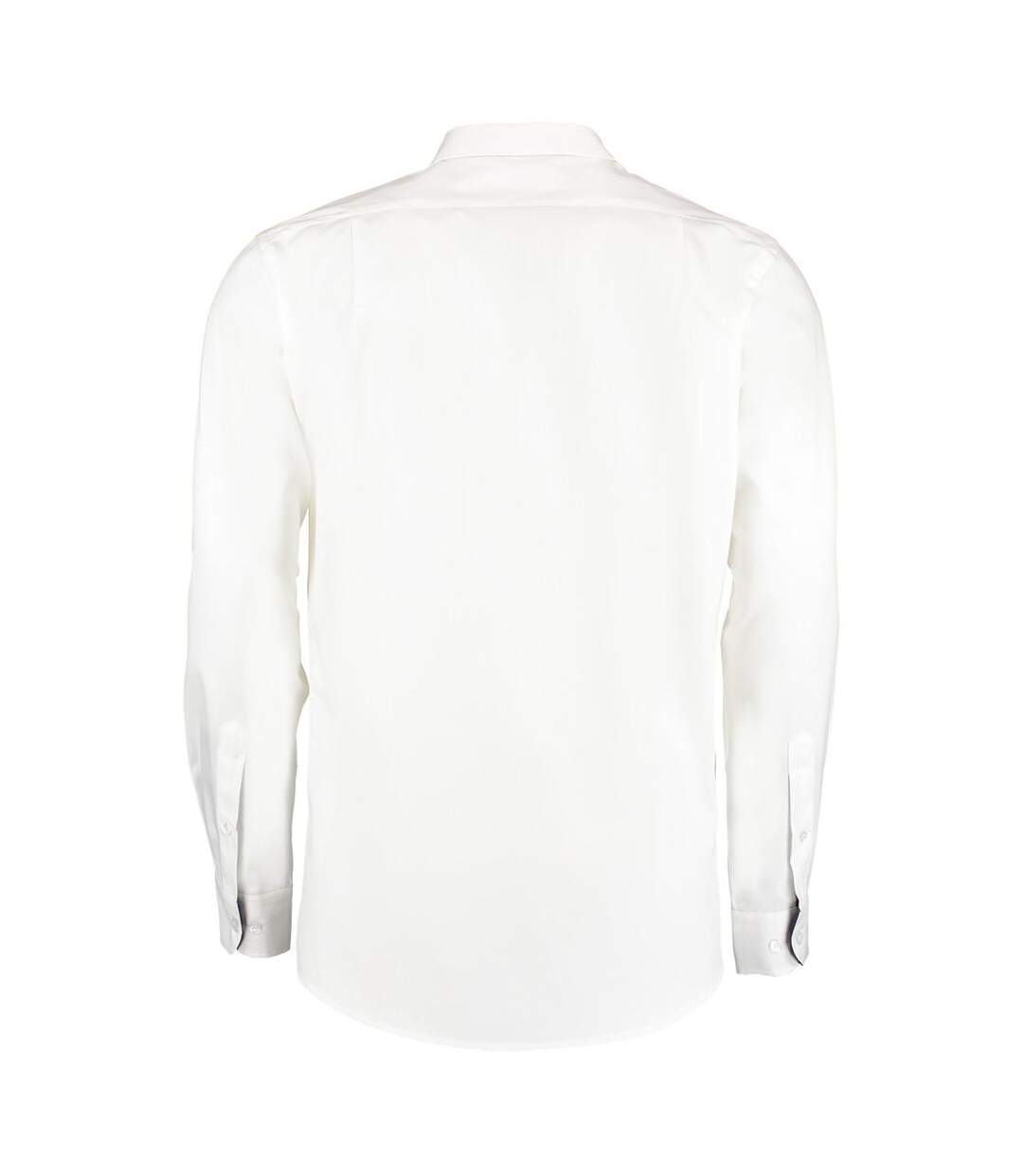 Chemise À Manches Longues Homme Blanc Bleu Marine Kustom Kit-3