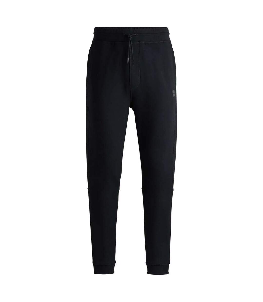 Mens Patch Logo Tracksuit Bottoms Black Boss-1
