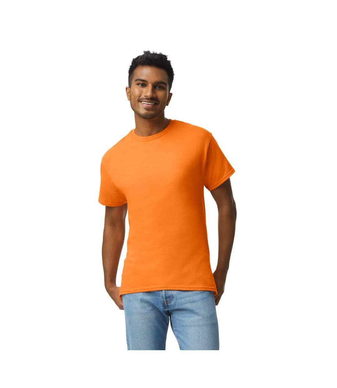 T-shirt Adulte Orange Fluo Gildan-1