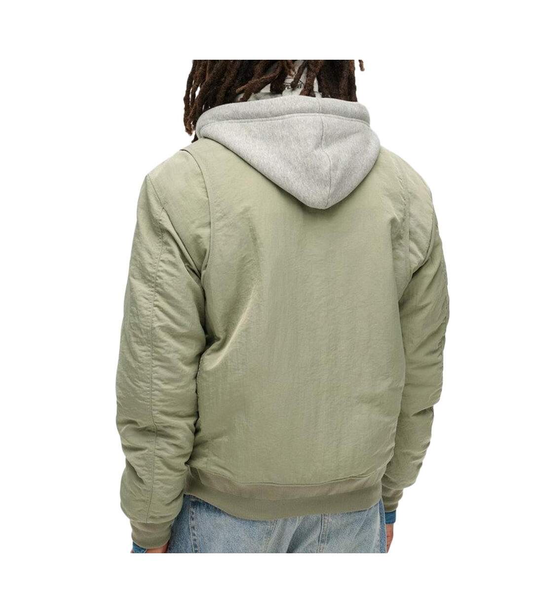 Veste verte homme superdry hooded - l-2