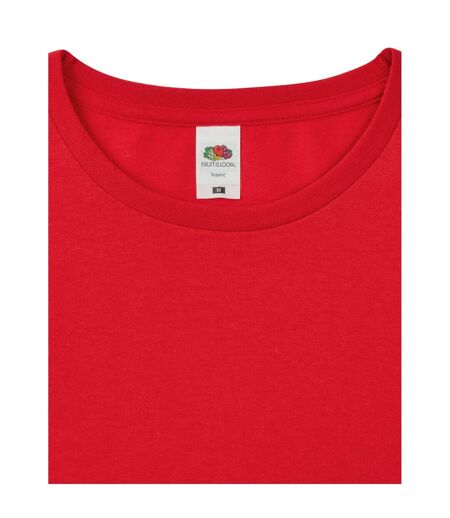 T-shirt Iconic Adulte Rouge Fruit Of The Loom