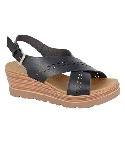 Sandales gavina femme noir Cipriata