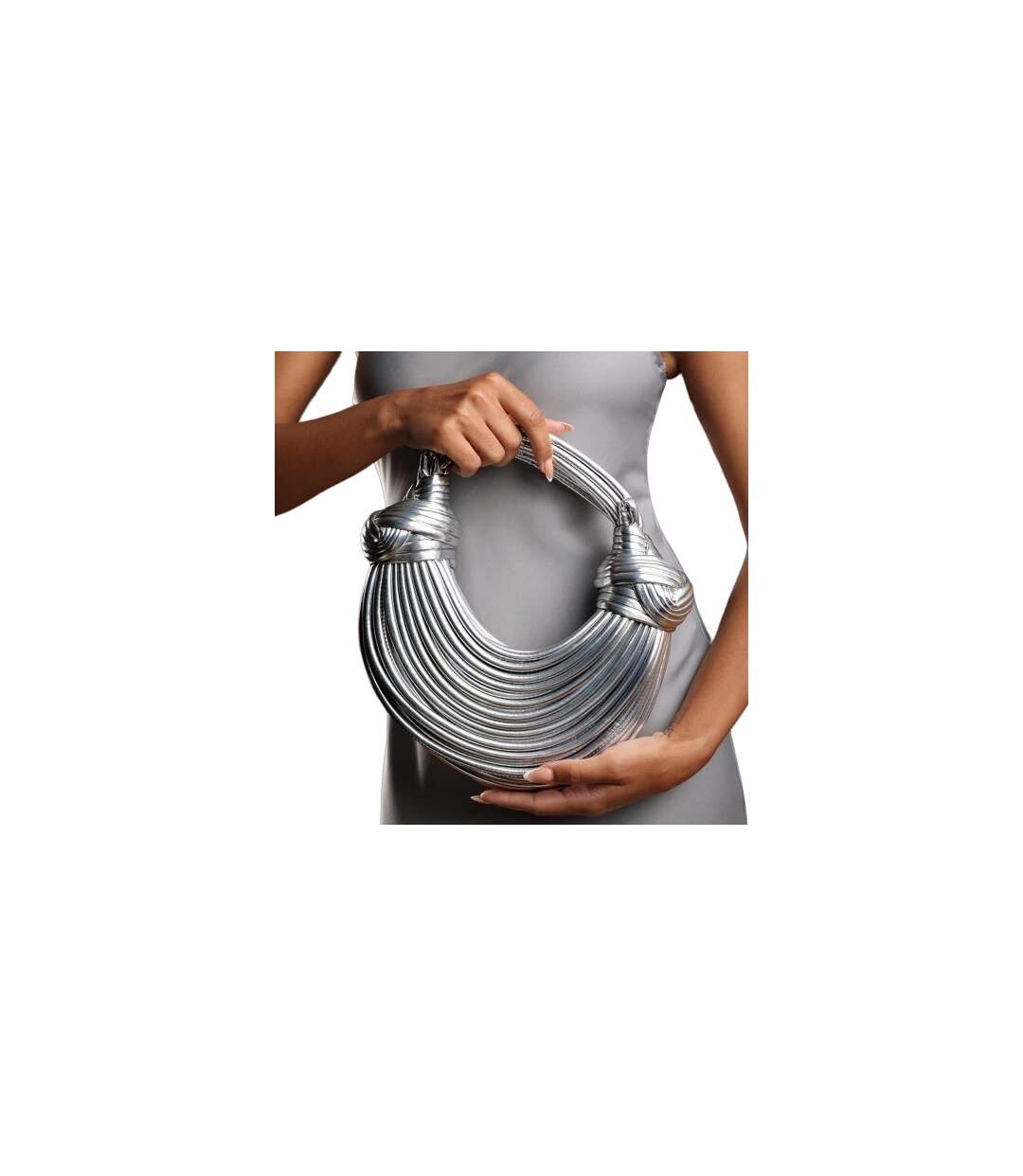 Metallic Shoulder Bag One Size Silver Where´s That From-1