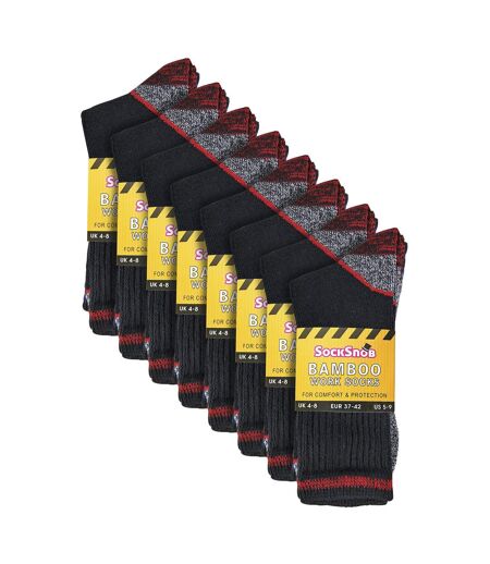24 paires de chaussettes de travail en bambou doux et respirantes pour hommes