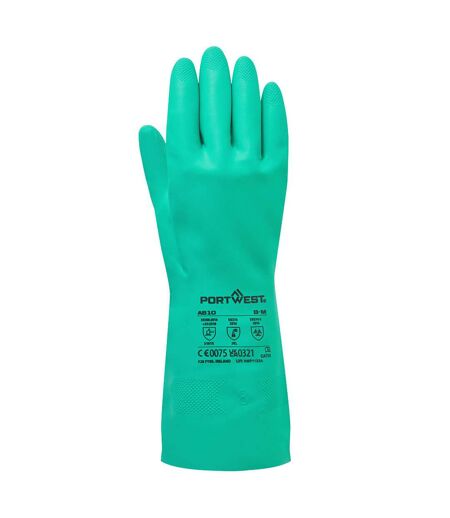 Unisex adult a810 nitrosafe chemical gauntlet m green Portwest