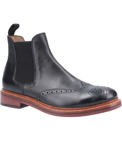 Cotwold Mens Siddington Leather Elasticated Dress Boot (Black) - UTFS6765