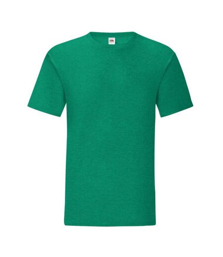 T-shirt manches courtes iconic homme vert chiné Fruit of the Loom Fruit of the Loom