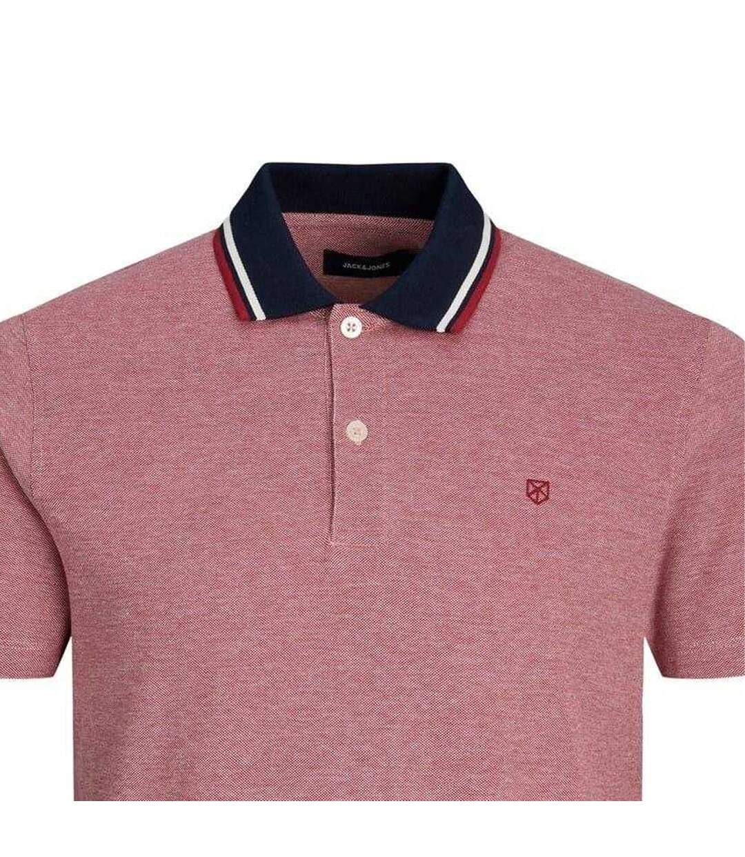 Mens Regular Short-sleeved Polo Shirt Rio Red Jack And Jones-3