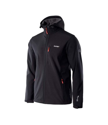 Veste Softshell Caen Homme Noir Orange Hi-Tec
