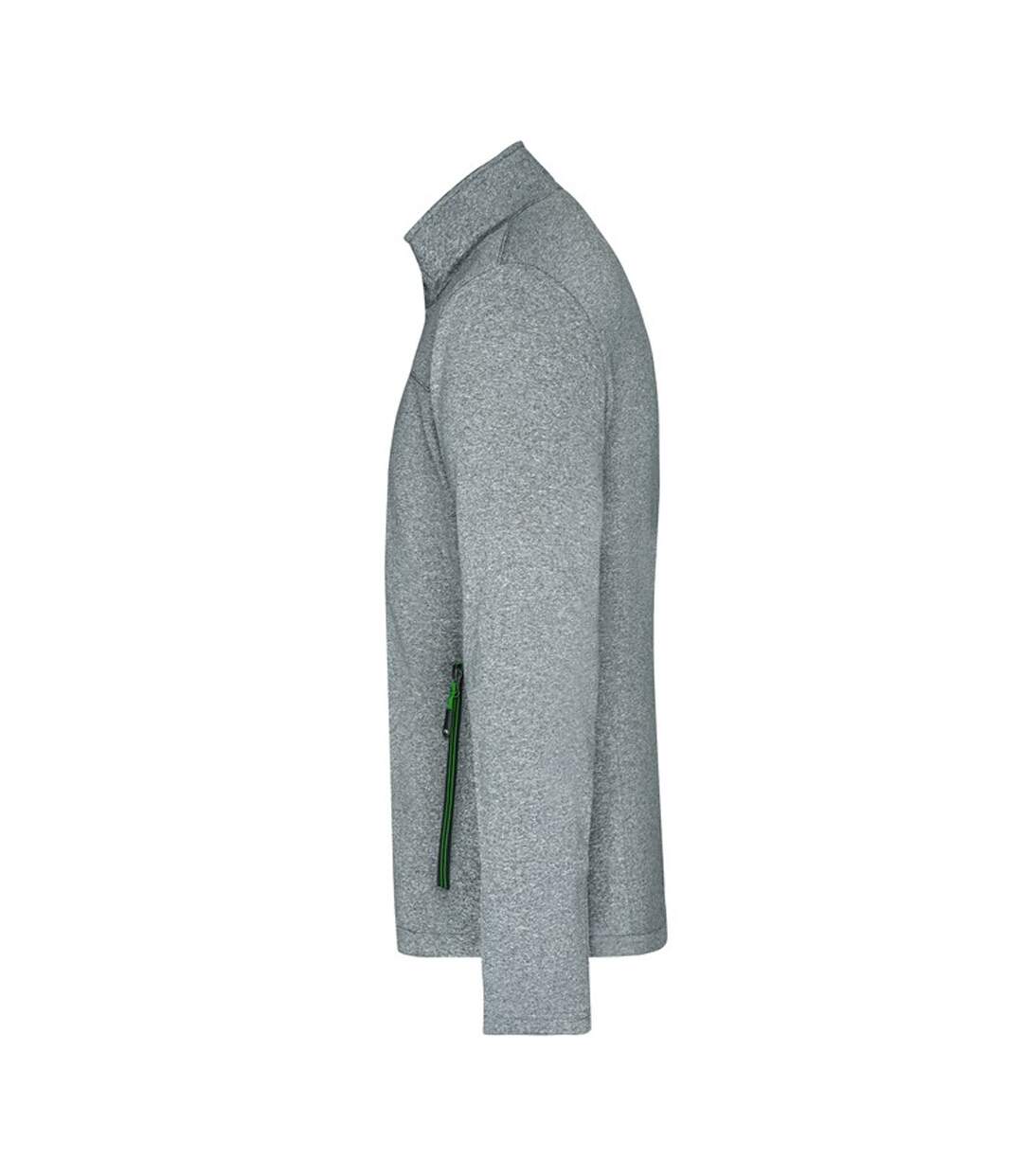Veste Softshell Homme Vert Foncé Chiné James And Nicholson-3