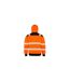 Mens Safety Hoodie Fluorescent Orange Black Result Genuine Recycled-2