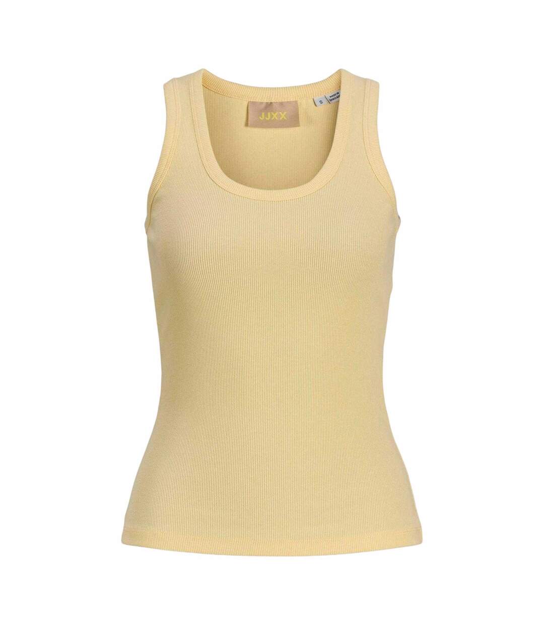 Womens/ladies Frida Ribbed Tank Top Sunlight JJXX-2