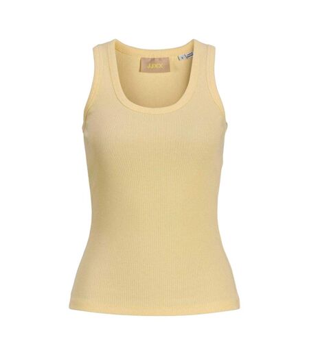 Womens/ladies Frida Ribbed Tank Top Sunlight JJXX