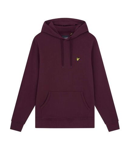 Mens pullover hoodie burgundy Lyle & Scott