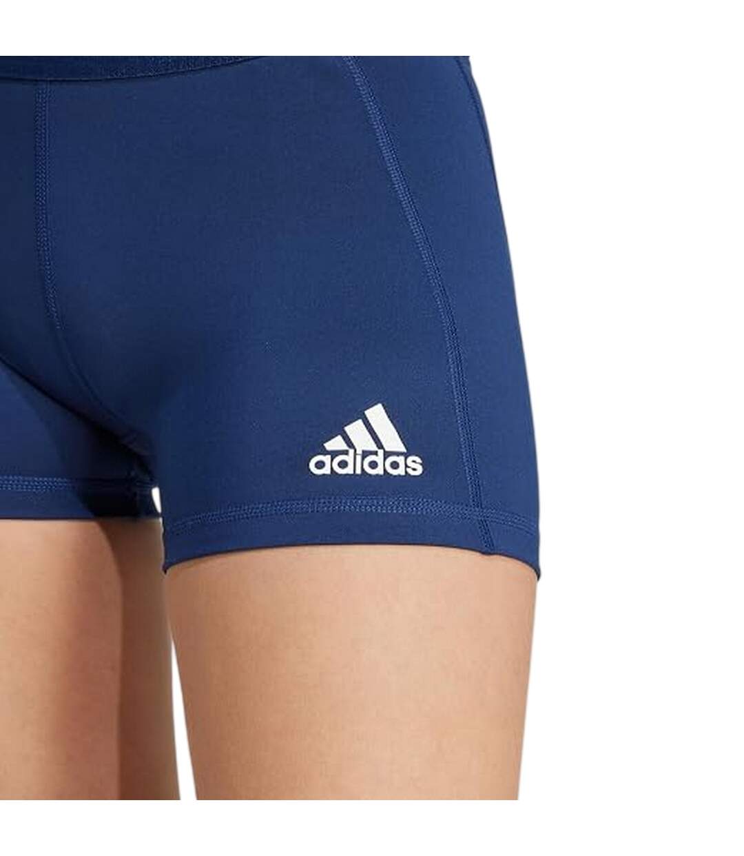 Short De Course Volley-ball Techfit Femme Bleu Marine Foncé Blanc Adidas-3