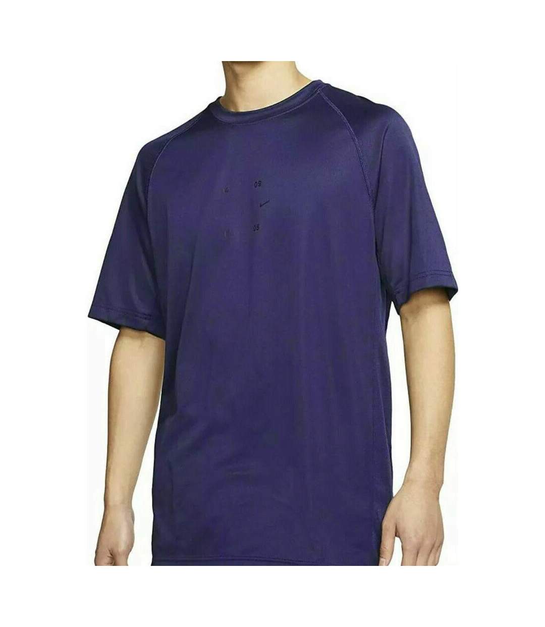 T-shirt de running bleu foncé homme nike knit-1