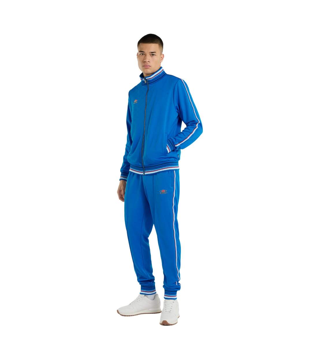 Mens monogram jogging bottoms regal blue Umbro-3