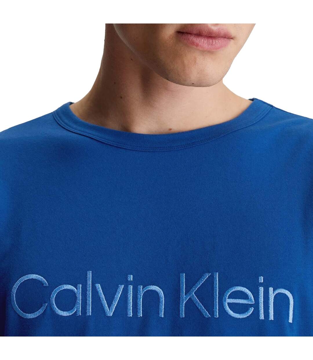 T-shirt Manches Longues Homme Bleu Calvin Klein-3