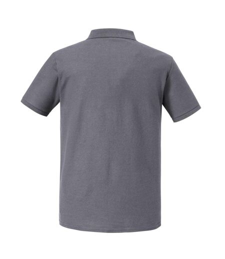 Mens Authentic Eco Polo Shirt Convoy Grey Russell