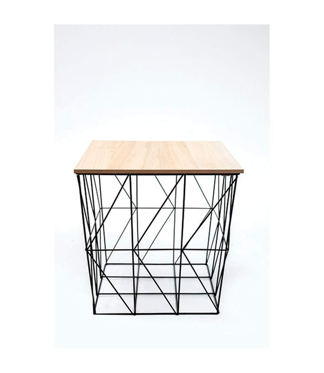 Lot de 3 tables d'appoint ou tables gigogne en MDF et Métal-5