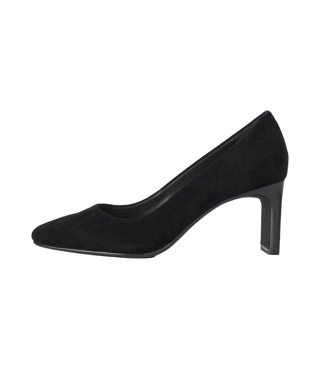 Womens/ladies Begin Suede High Heel Court Shoes Black Dune London-3