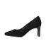 Womens/ladies Begin Suede High Heel Court Shoes Black Dune London-3