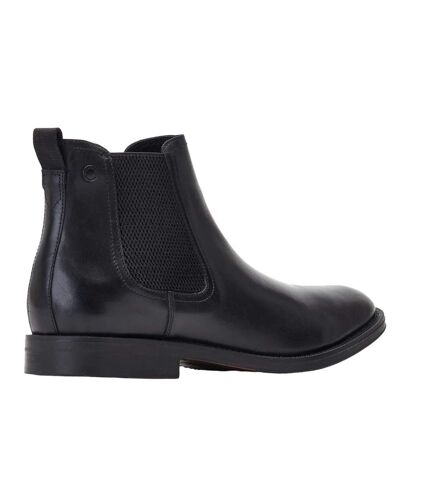 Mens bradwell waxy leather chelsea boots black Base London