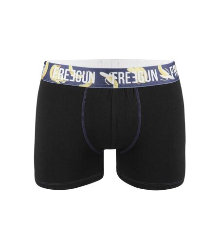 Lot de 4 Boxers homme Coton Bio Noir Freegun