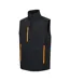 Mens Full Zip Gilet Black Orange Pop Regatta-3