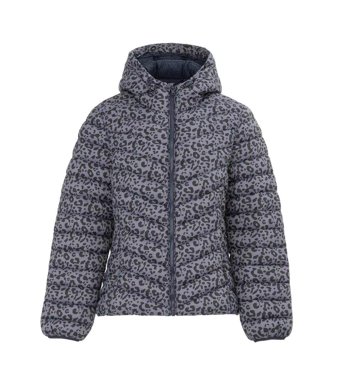 Doudoune Motif/style Imprimé Animal Bubble Femme Gris SoulCal-1