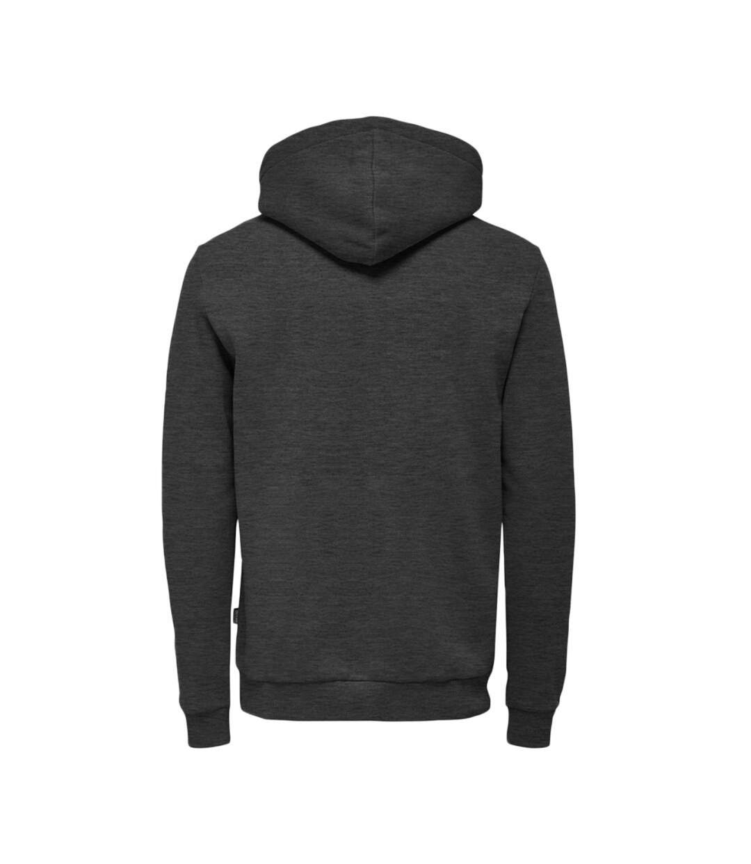 Sweat à capuche Gris Foncé Only & Sons Ceres-2