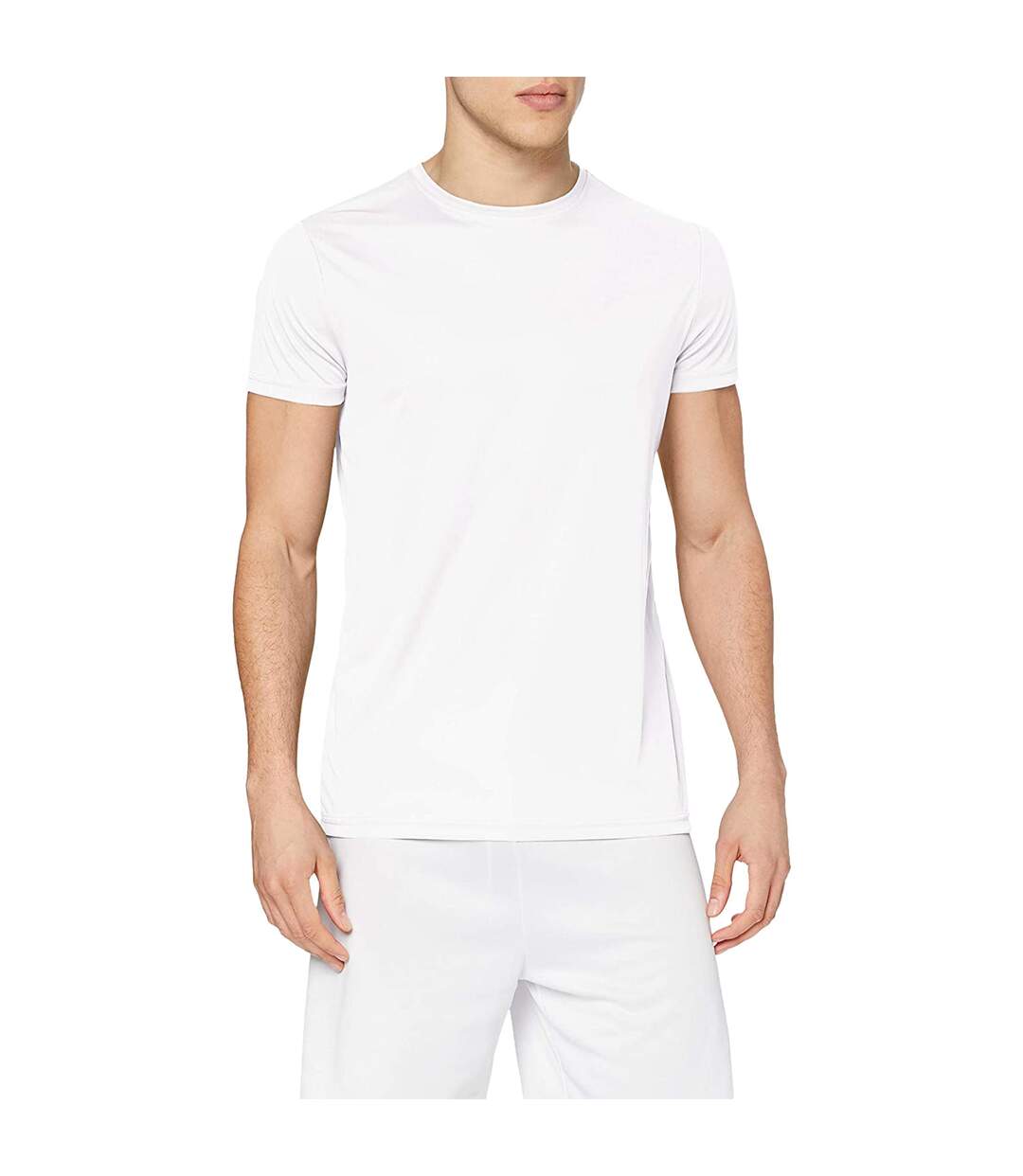 T-shirt De Sport Active Homme Blanc Stedman-4