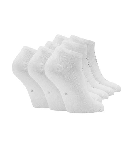 Lot De 6  Socquettes Motif/style Logo Femme Blanc Calvin Klein